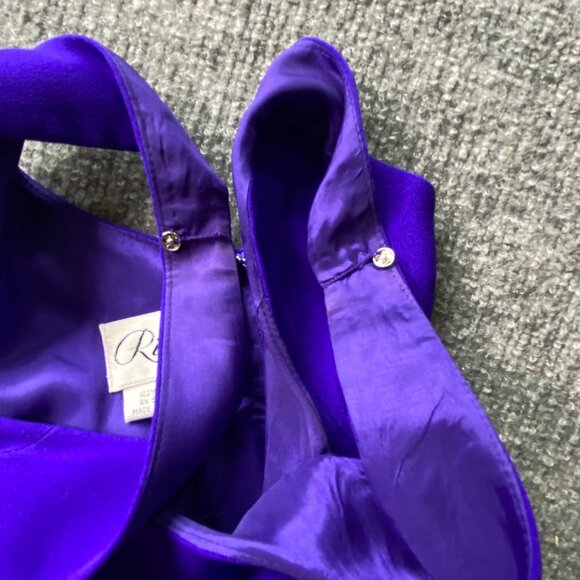 Rimini By Shaw Dress Womens 6  Blue Evening Gown Jacket Set 100% Silk Elegant‎ - Picture 13 of 16